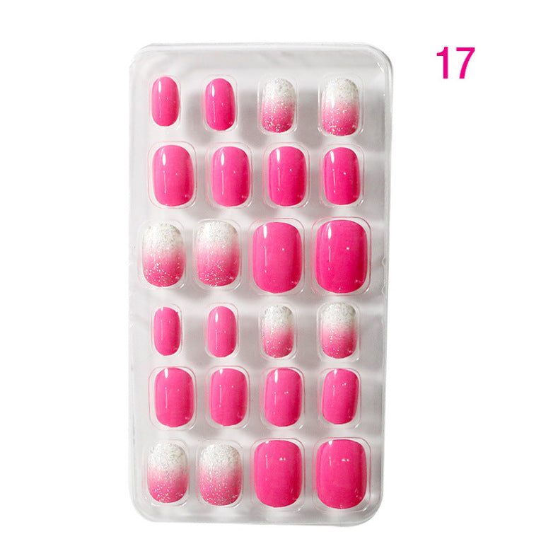 Children's Nail Art Stickers Patch Set - 24-Piece Kids Nail Tips