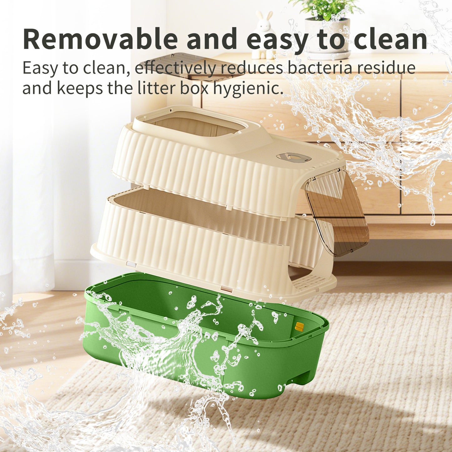 Cruiser Litter Box - Self Pickup Pet Furniture for Cats and Small Animals