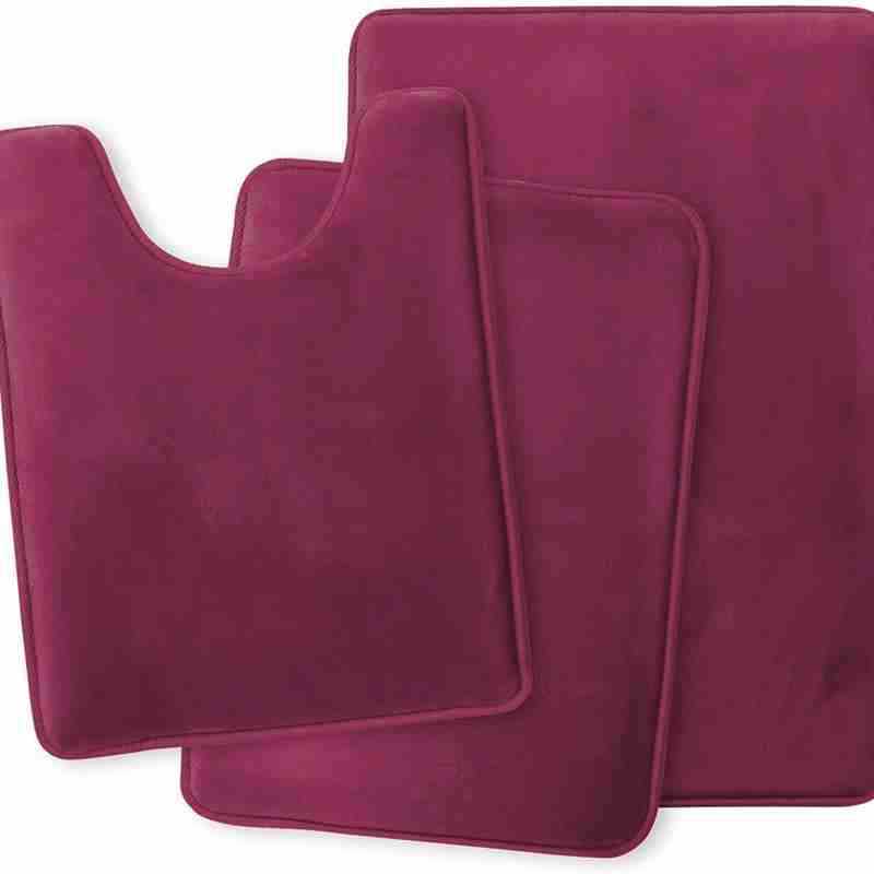 Non-Slip Coral Fleece Bathroom Mat Set - Toilet & Floor Mats for Home Use
