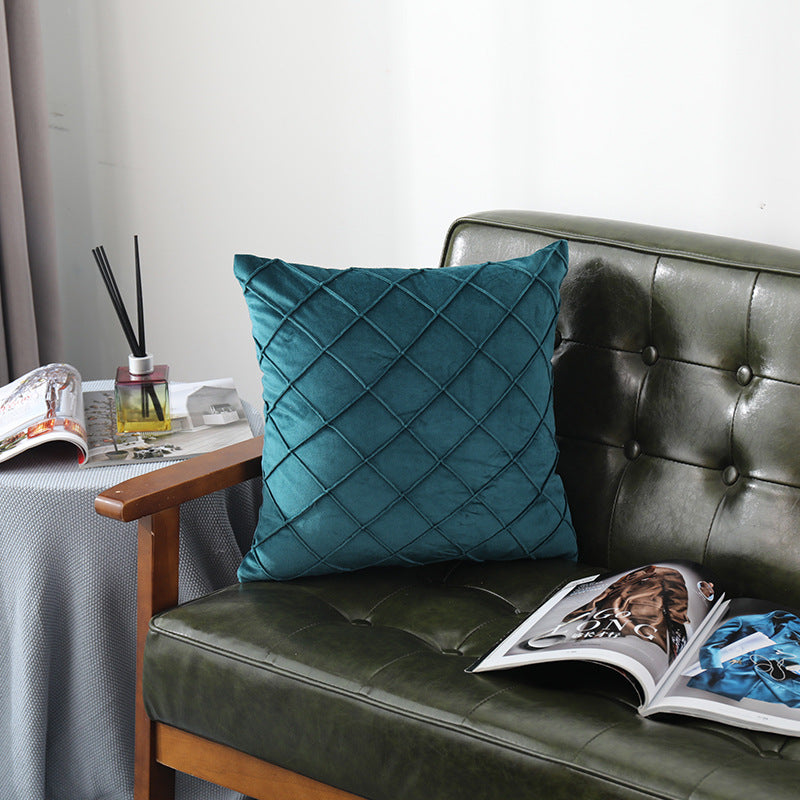 Velvet Pillowcase for Sofa Bed 43x43cm - Multiple Colors & Styles