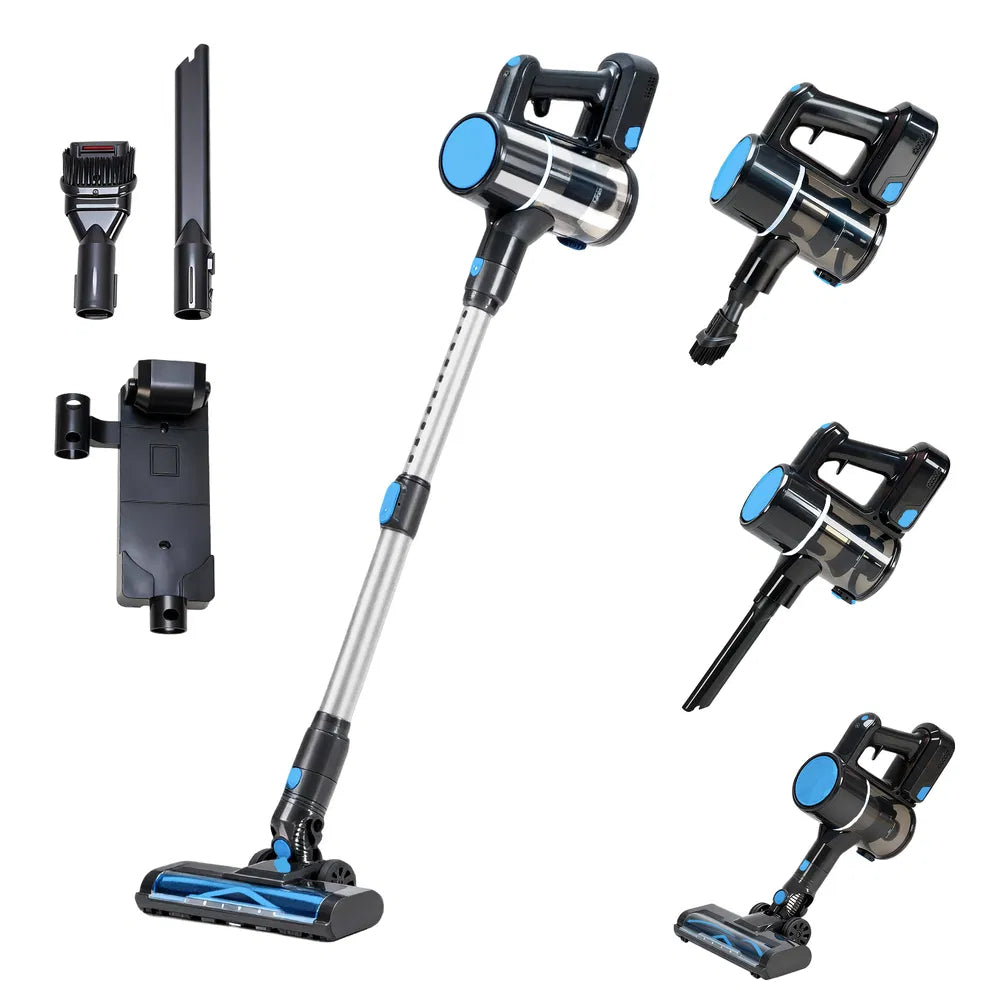 Cordless Stick Vacuum Cleaner with LED Light, Rechargeable & Lightweight