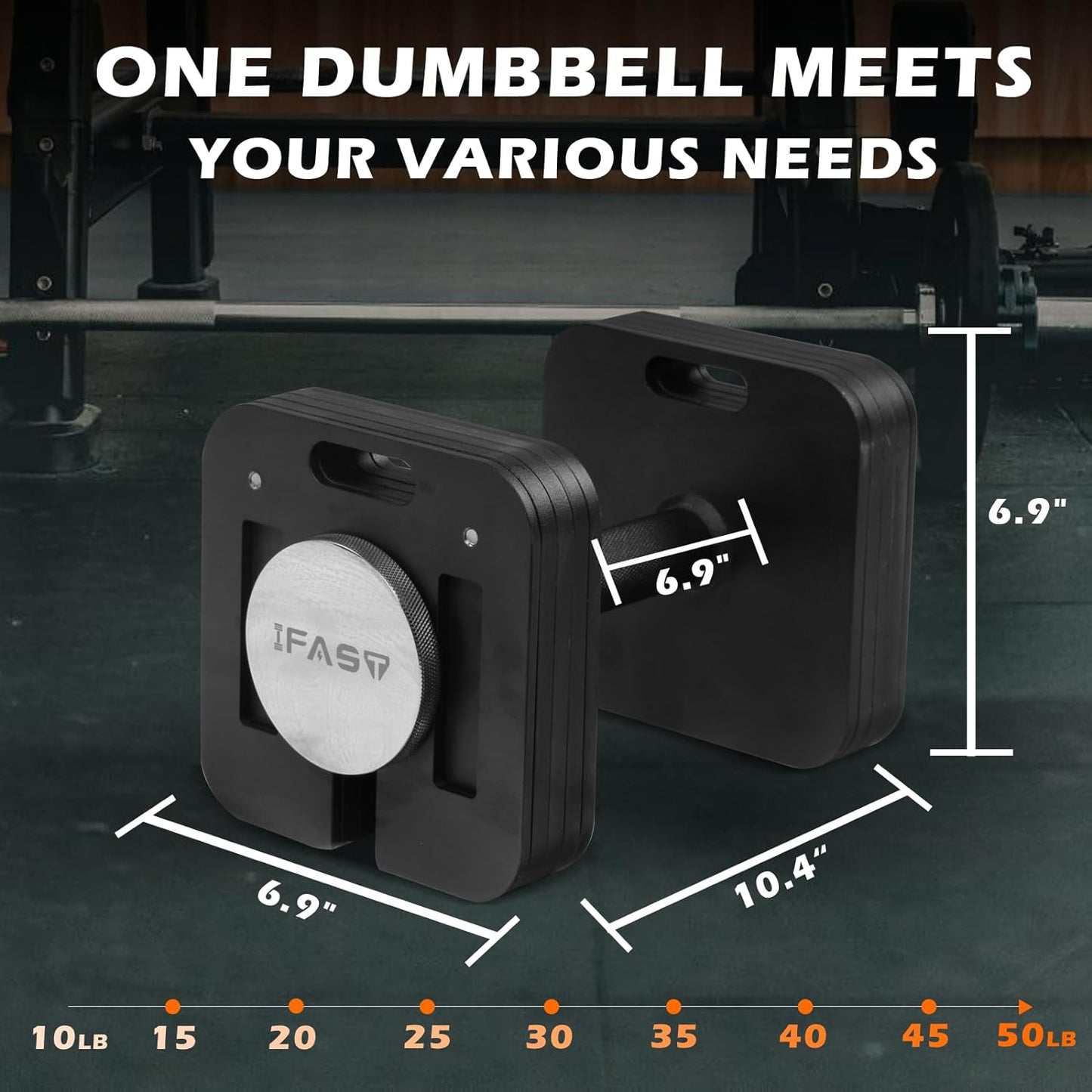 9-in-1 Adjustable Dumbbell Set with Quick-Lock and Anti-Slip Design