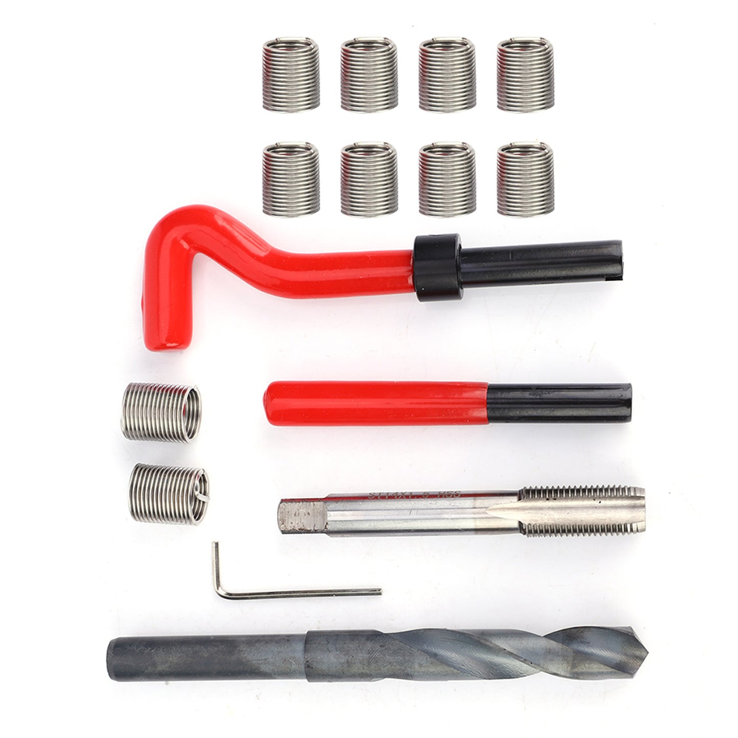 15 Pcs M14x1.5 Thread Repair Inserts Stainless Steel Kit for Threaded Hole Repair
