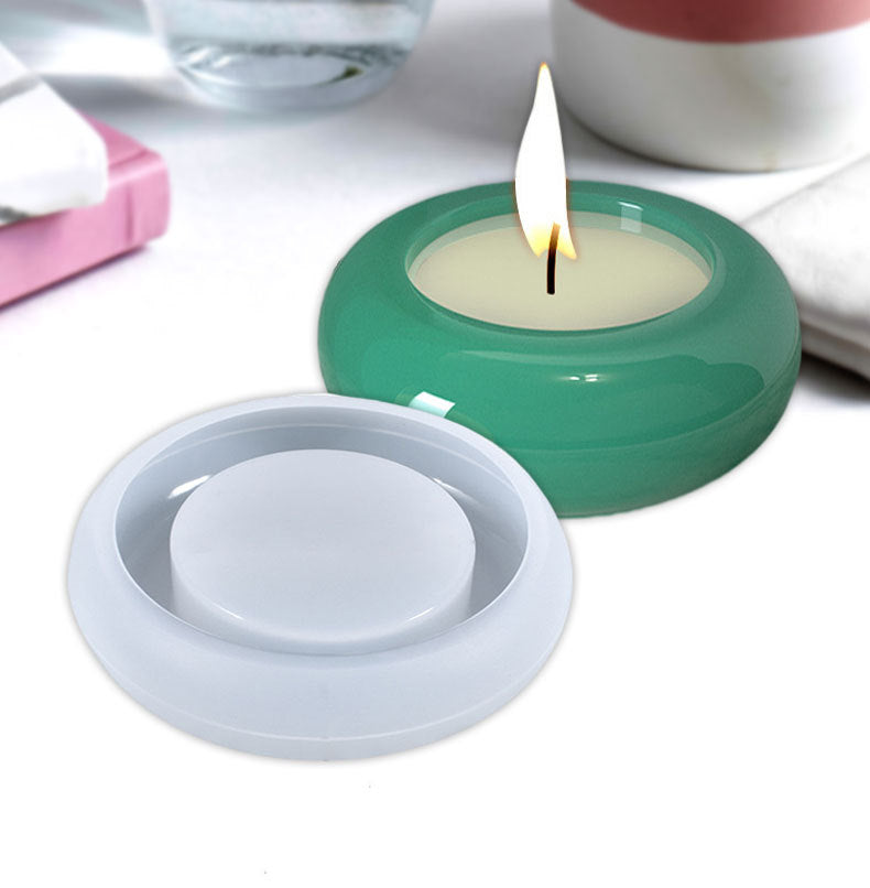 DIY Crystal Drip Mold Circular Pendulum Candle Holder and Storage Box