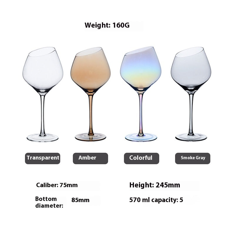 Beveled Crystal Wine Glass Set - Red, Champagne & Big Belly Styles