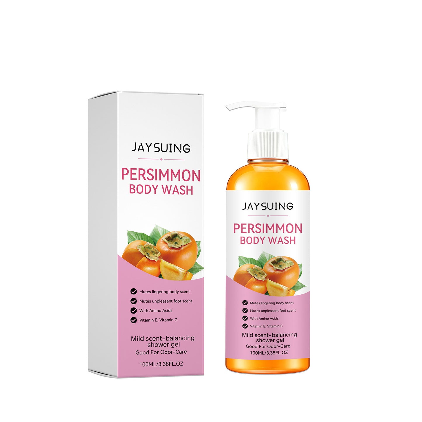 Persimmon Deodorizing Shower Gel 100ml - Natural Skin Care for Freshness