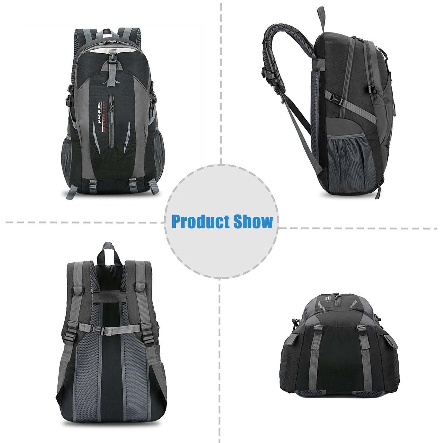 36L Waterproof Outdoor Backpack - Lightweight Daypack