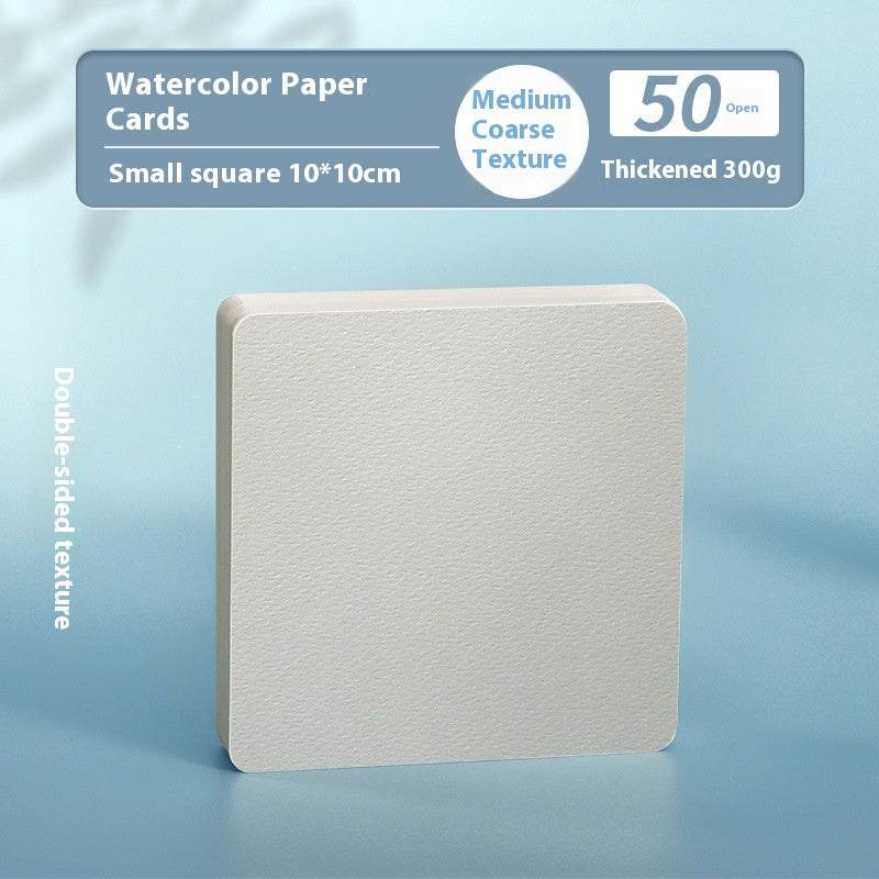 Watercolor Paper Postcard Set - 50 Sheets Various Sizes for Art & Craft