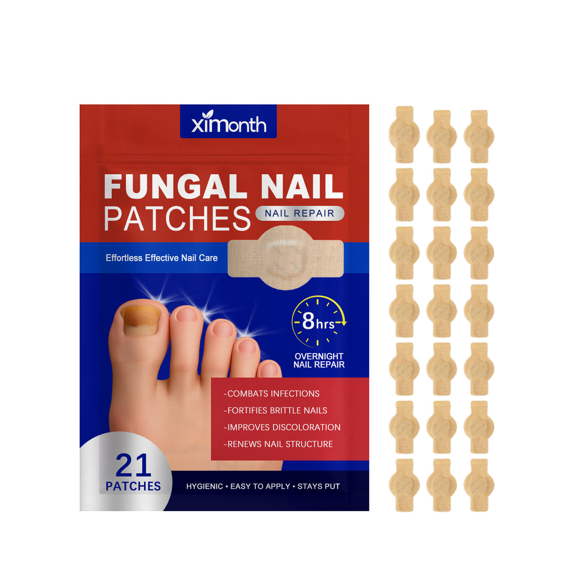 Nail Care Patches - 21 Ginger & Peppermint Cuticle Softening Patches