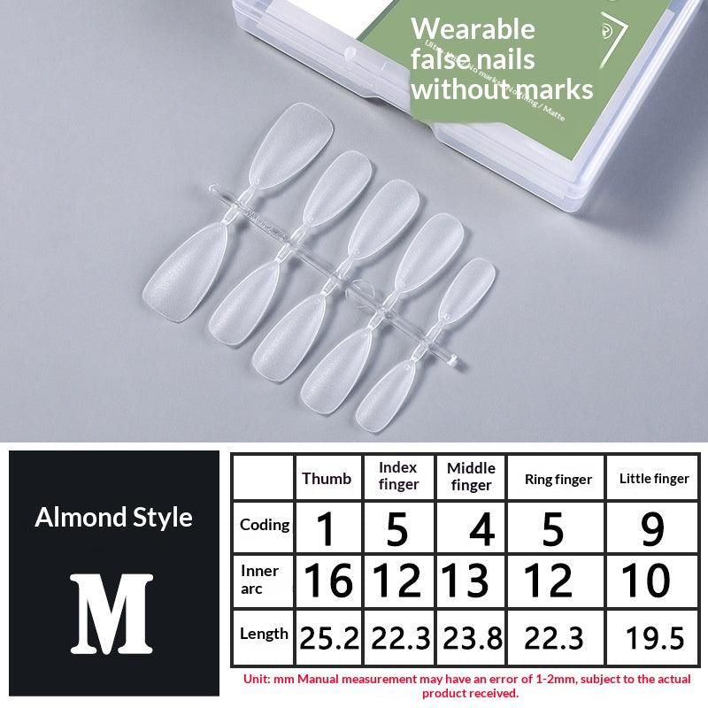 Handmade Long Wear Nail Tips Set - Various Styles & Sizes for Women