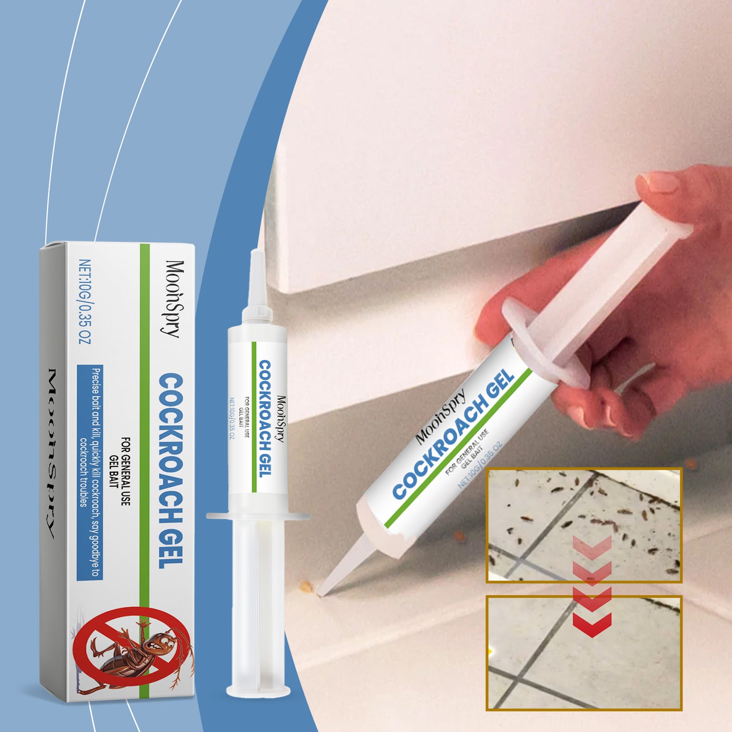 Cockroach Bait Gel 10g Insect Pest Control for Kitchen