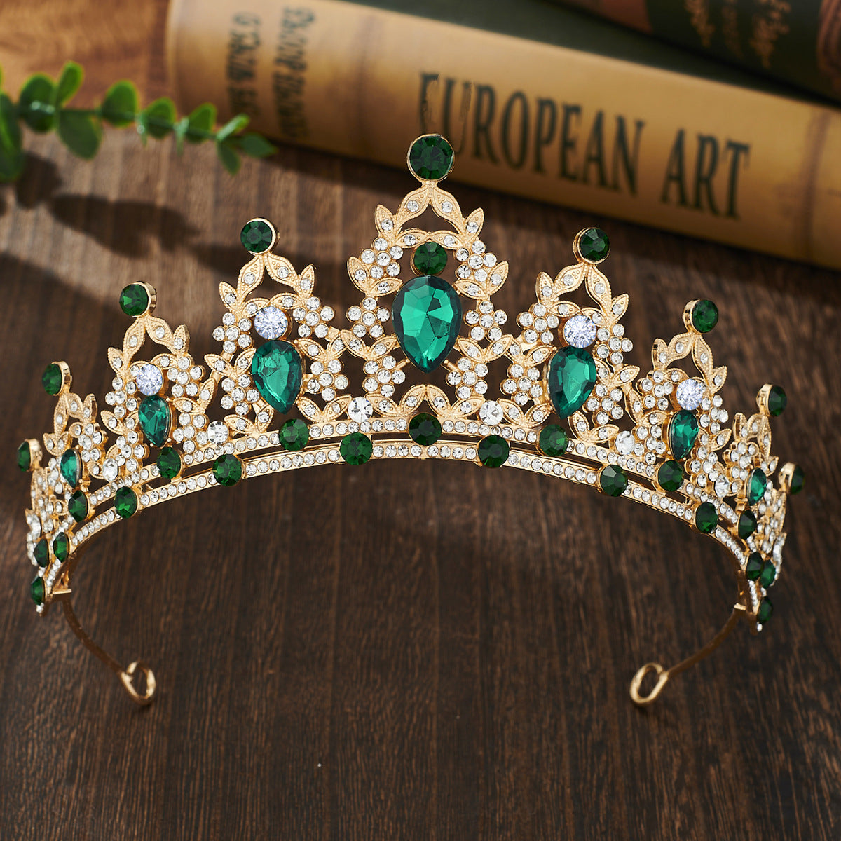 Rhinestone Crown Headband Wedding Hair Accessory