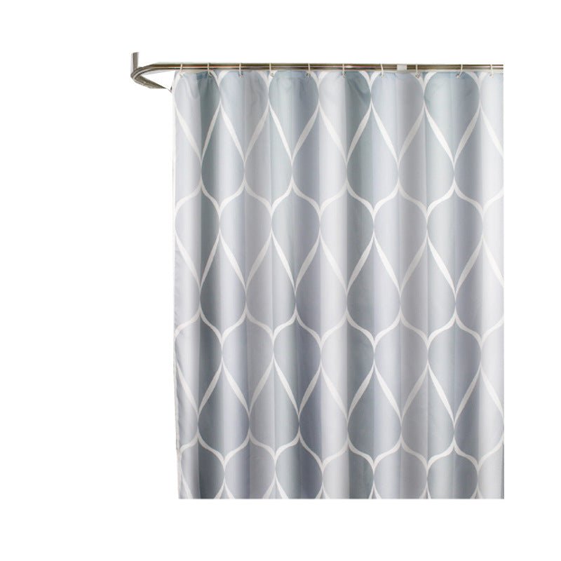 Waterproof Thick Polyester Shower Curtain - Home Bathroom Decor