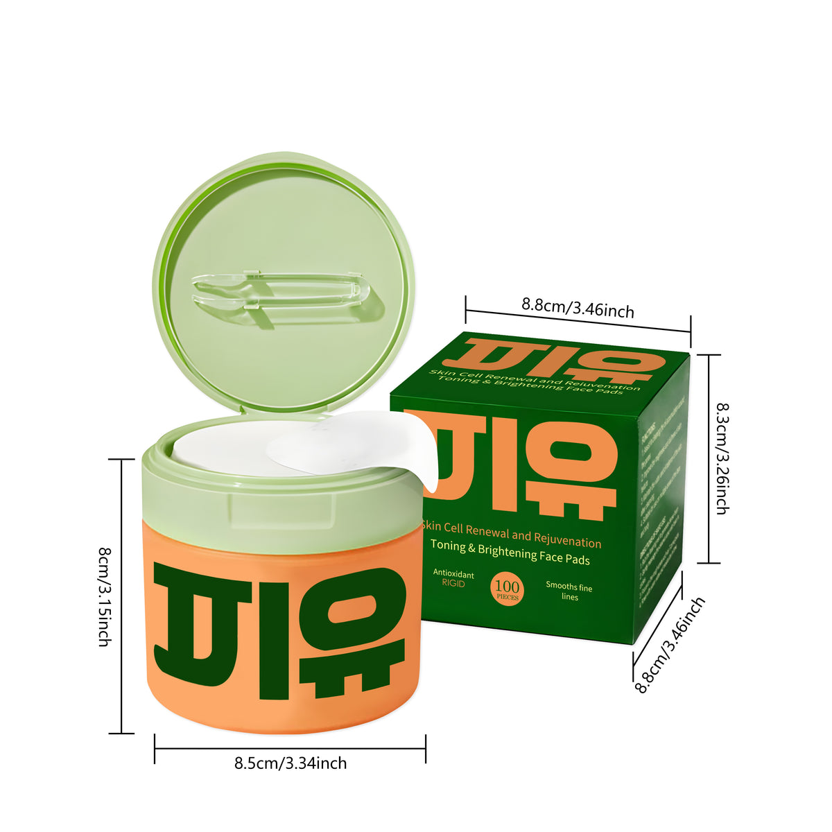 Snow Grass Anti Aging Moisturizing Cotton Tablets 1 00pcs Box