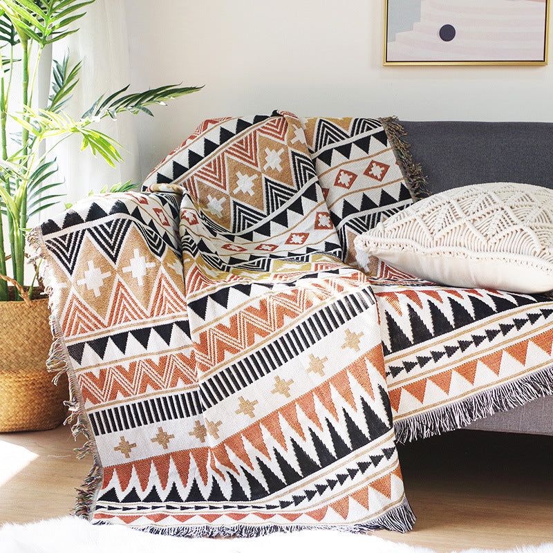 Outdoor Picnic Blanket - Camping & Garden Geometric Pattern Waterproof Throw