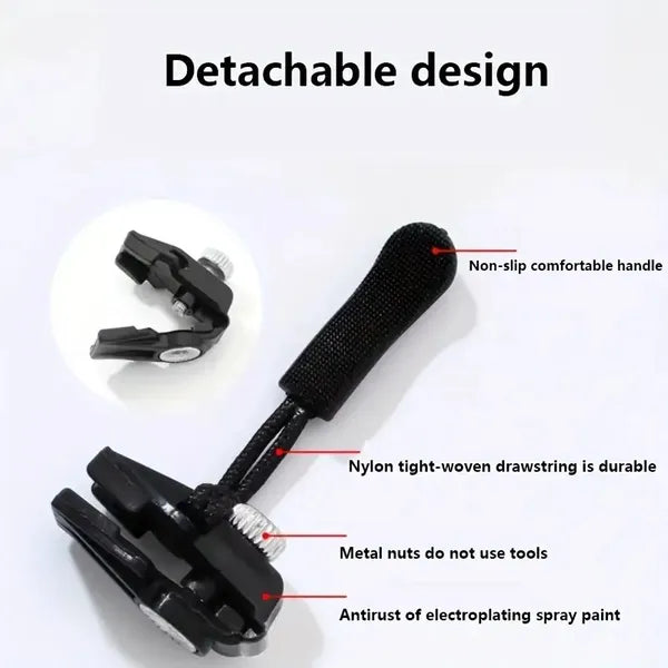 Zipper Repair Kit with Removable Zipper Pulls for Clothing Luggage & Backpacks - Size S/M/L