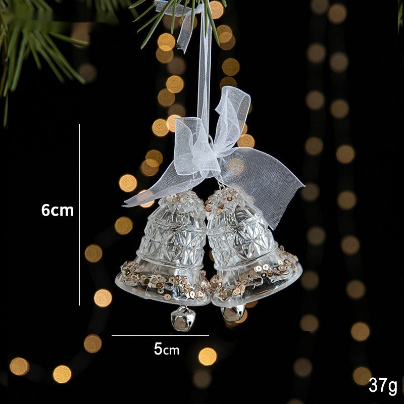 Christmas Sequin Acrylic Pendant Decorations for Holiday & Party Decor