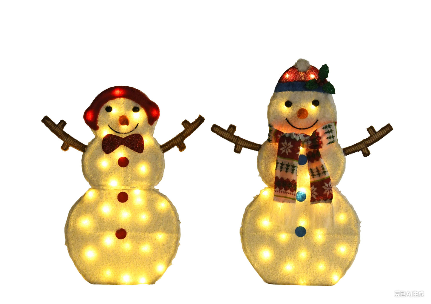 Cute Snowman Decorative String Lights - Warm White LED