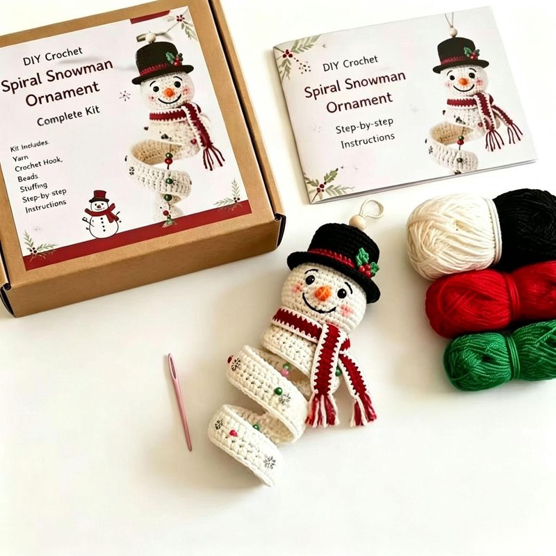 Spiral Crochet Kit Material Pack for Crafting and DIY Projects