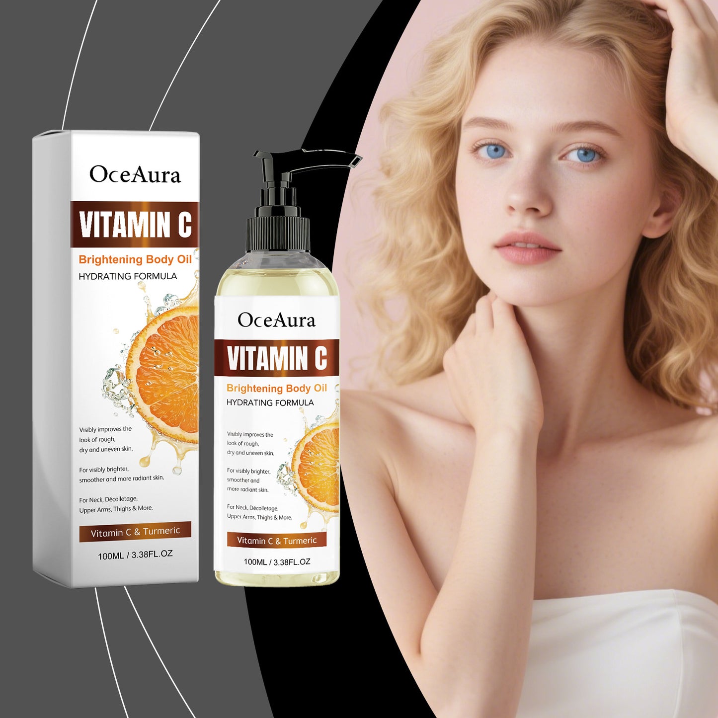 Vitamin C Body Oil - Moisturizing and Smoothing Skin Care for All Skin Types 100ml