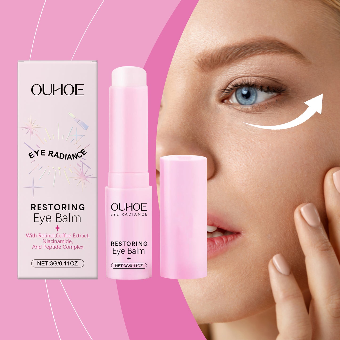 Moisturizing Eye Cream Stick for Dark Circles and Fine Lines