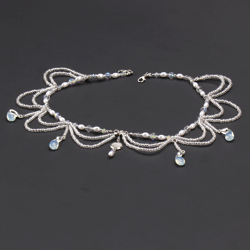 Glass Water Droplet Headband - Women's Hair Accessory, Fashion Headdress