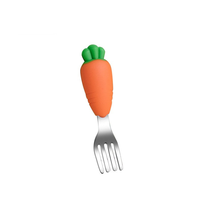 Children's Silicone Dining Plate Set with Suction Cups & Utensils - Cute Baby Tableware