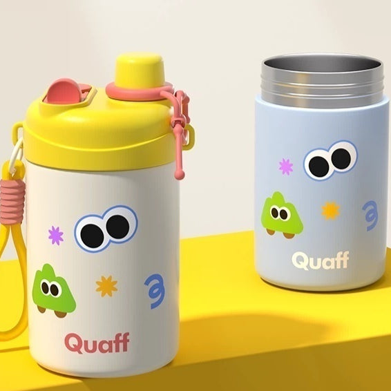 Insulated Stainless Steel Mug with Straw - Keeps Drinks Hot or Cold
