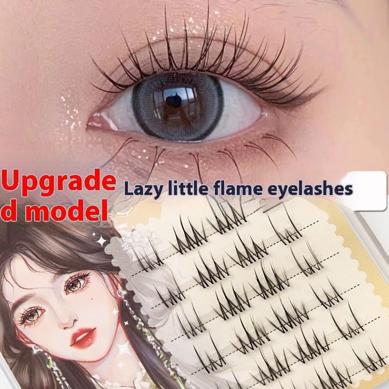 False Eyelashes Caramel Guppy 6 Rows Natural Long Style for Eye Makeup