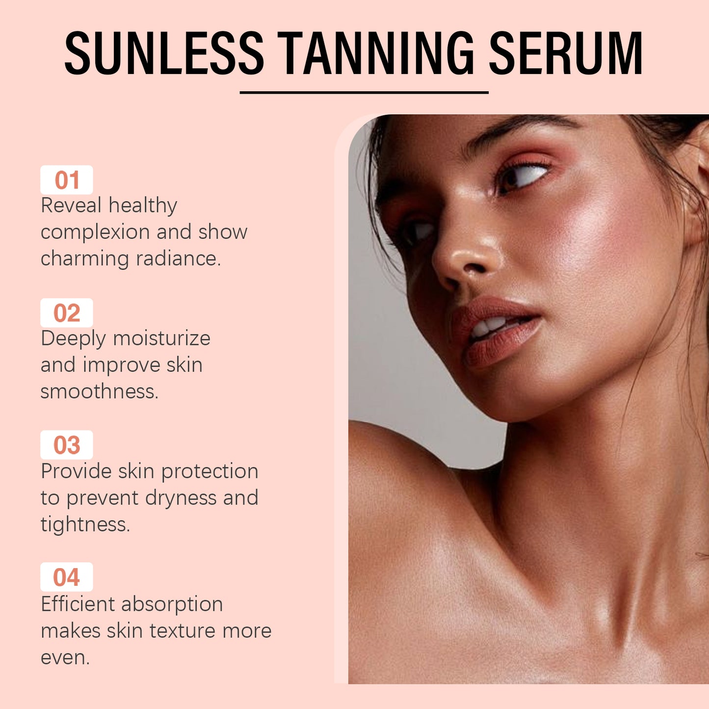 Herbal Sun-Free Tanning Essence - 60ml Moisturizing Body Glow Serum