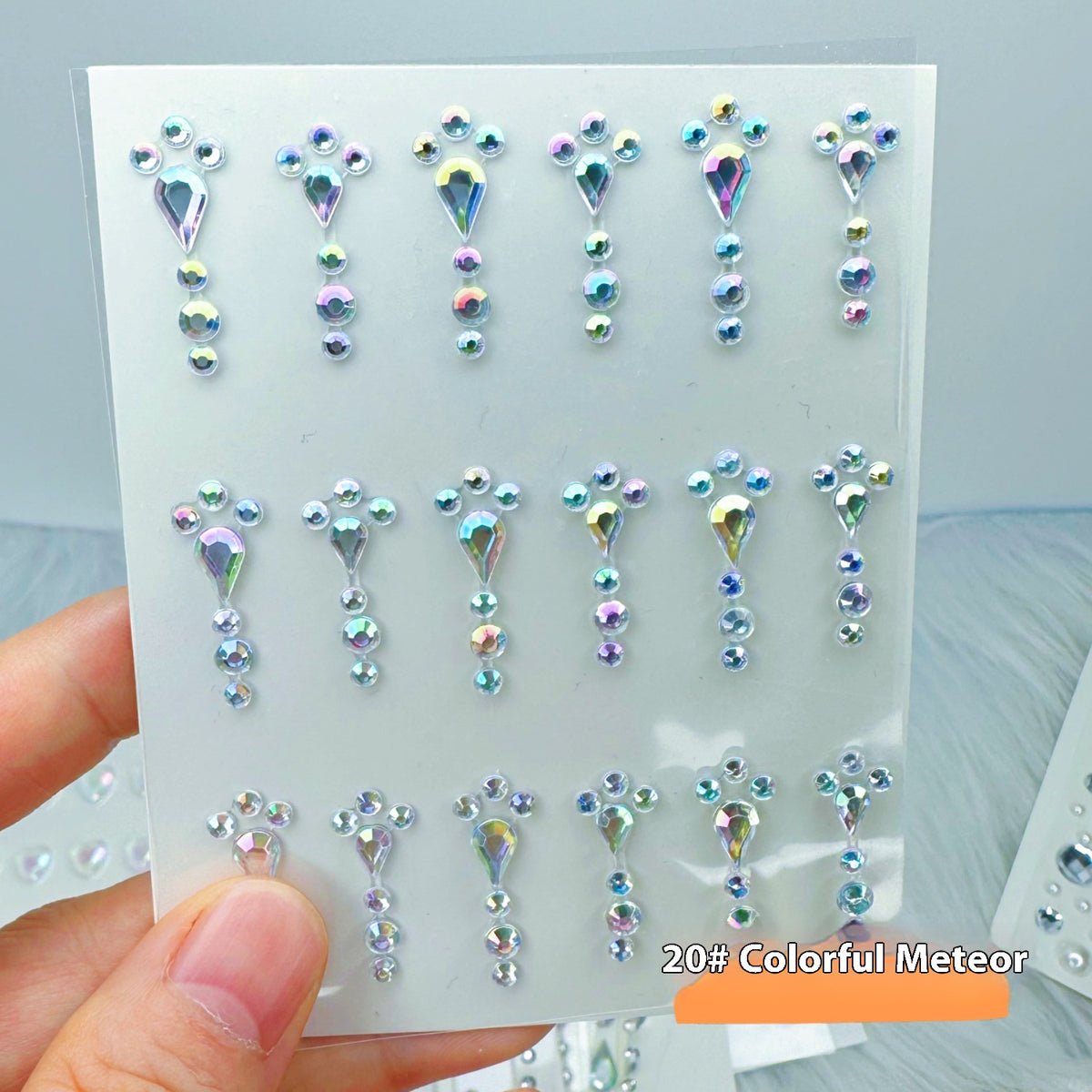 Pearl and Crystal Nail Art Stickers Set for DIY Manicure and Decor