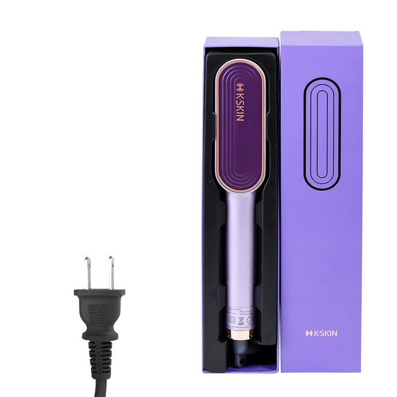 Negative Ion Hair Straightening Comb & Curling Iron - Multi-Function Hair Styling Tool