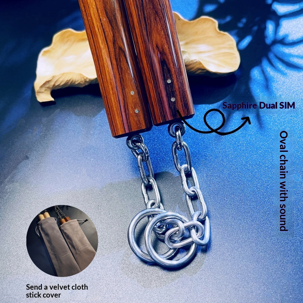 Double-Stick Self-Defense Nunchaku Set for Martial Arts & Outdoor Training