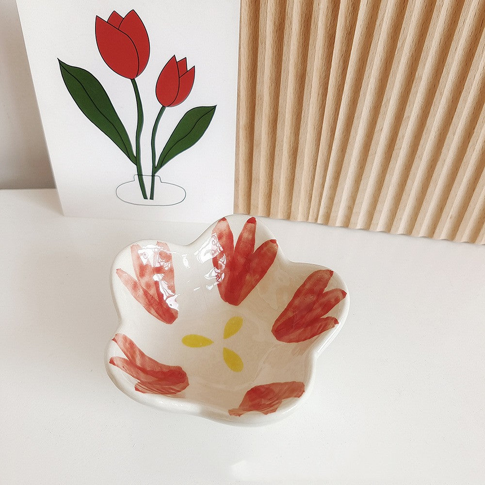 Mini Ceramic Dish Set - Japanese Style Assorted Patterns for Kitchen & Dining