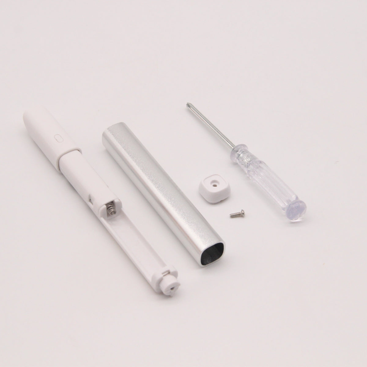 Acne Treatment Device for Face - Red & Blue Light Therapy Tool - Silver