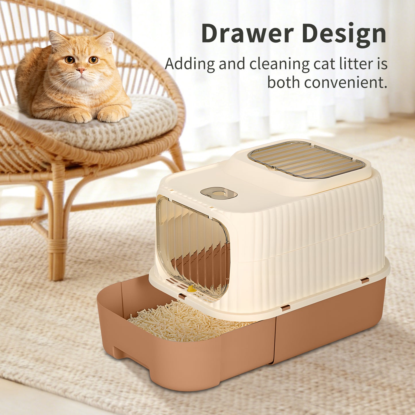 Cruiser Litter Box - Self Pickup Pet Furniture for Cats and Small Animals