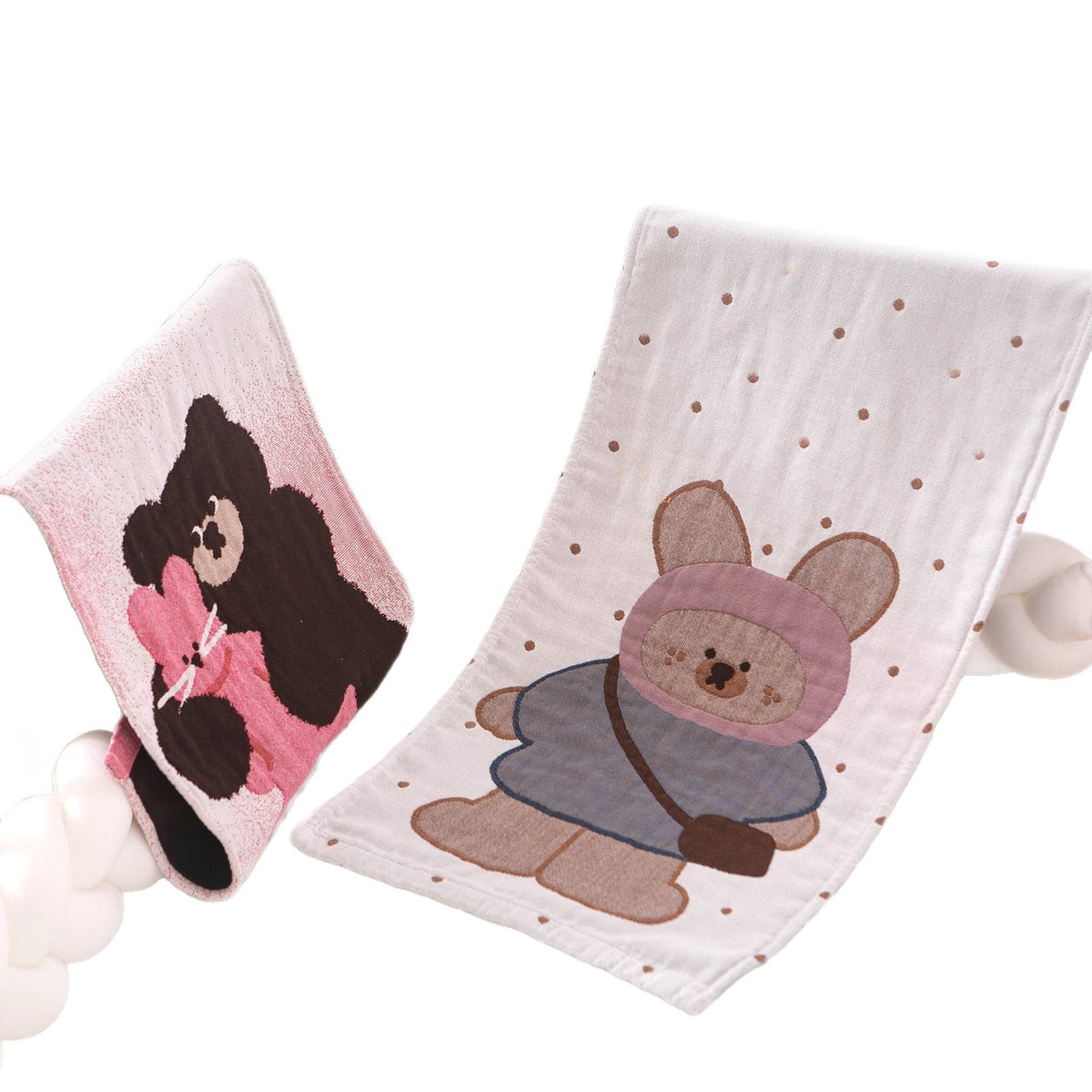 Washed Cotton Towel - Soft Gauze Fabric for Home Use - Multiple Styles & Sizes