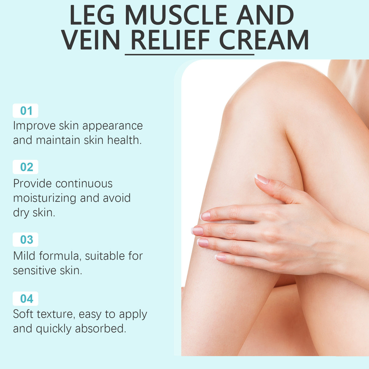 Mild Ingredients Care To Relieve Legs