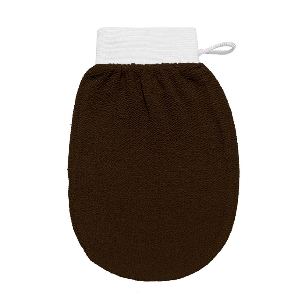 Exfoliating Shower Glove Set for Body Scrubbing and Tanning Prep - Reusable Loofah Mitts
