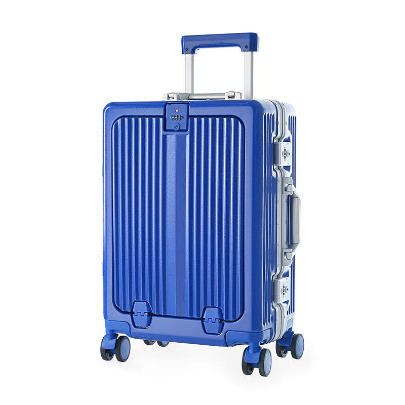 Multi-Functional Hard Shell Travel Suitcase with Water-Resistant Polycarbonate Frame