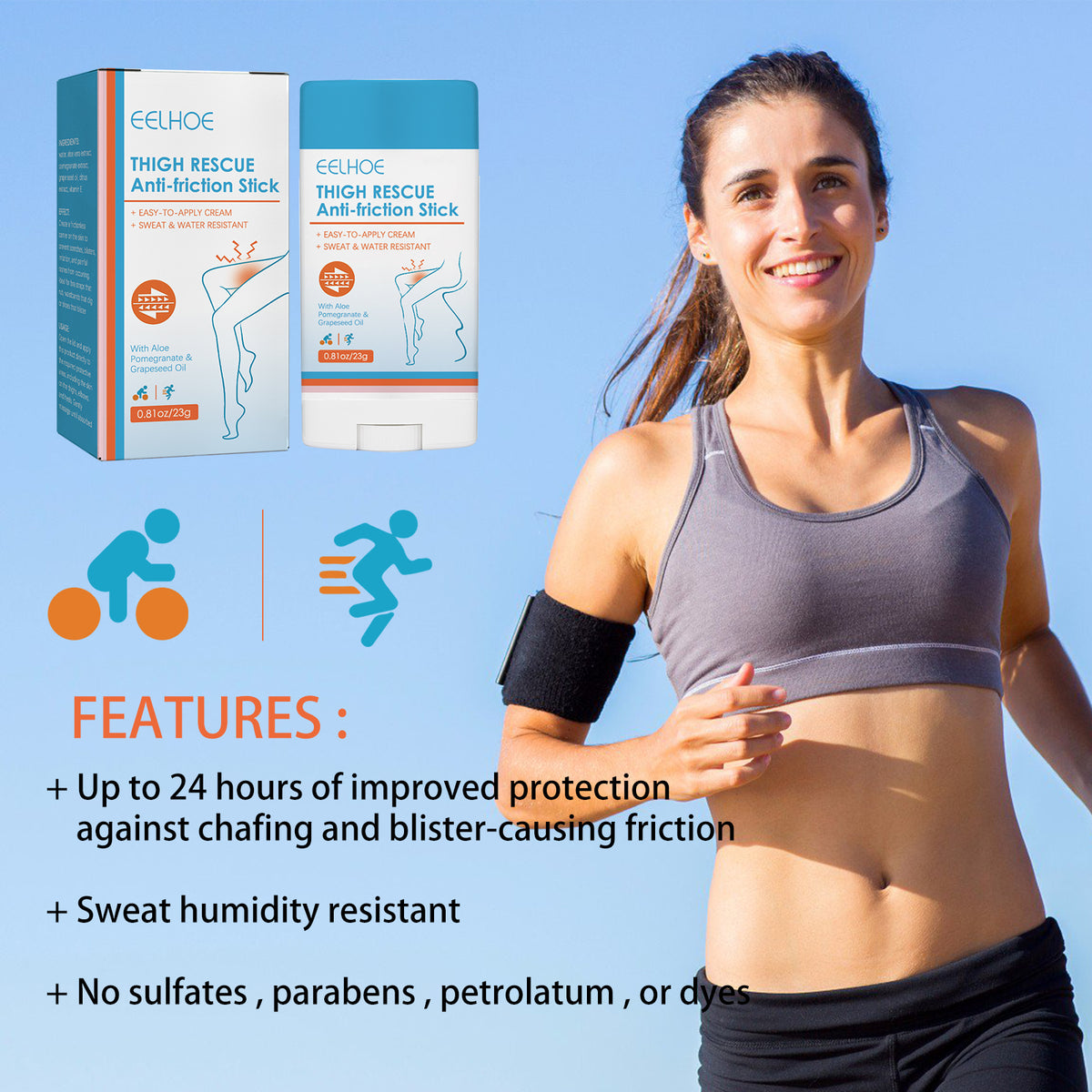 Thigh Anti-Friction Stick 23g - Body Care Balm