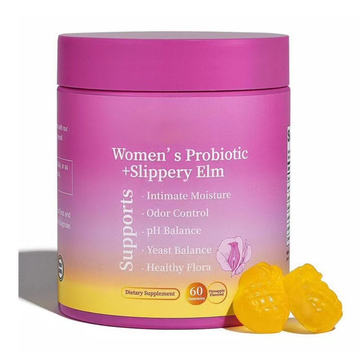 Probiotic Gummy Pineapple Flavor - 60 Tablets