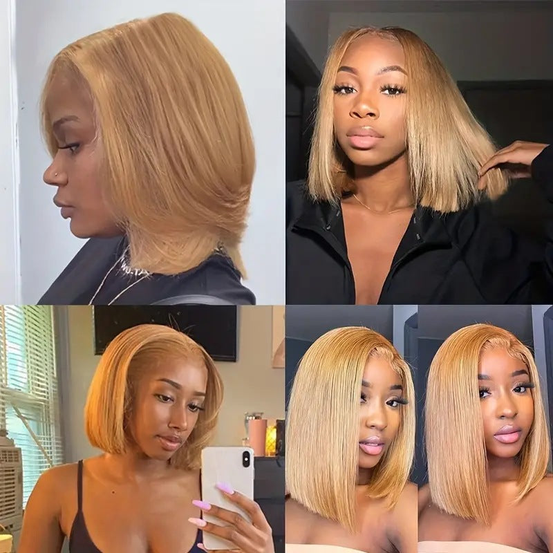 High-Temperature Fiber Wig with Lace Trim - Middle Parting Full Head Hair Extension