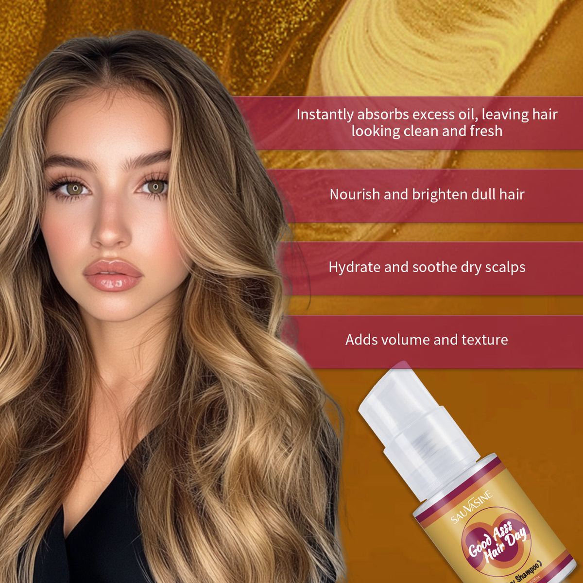Disposable Dry Hair Spray 60ML for Hair Styling and Repair