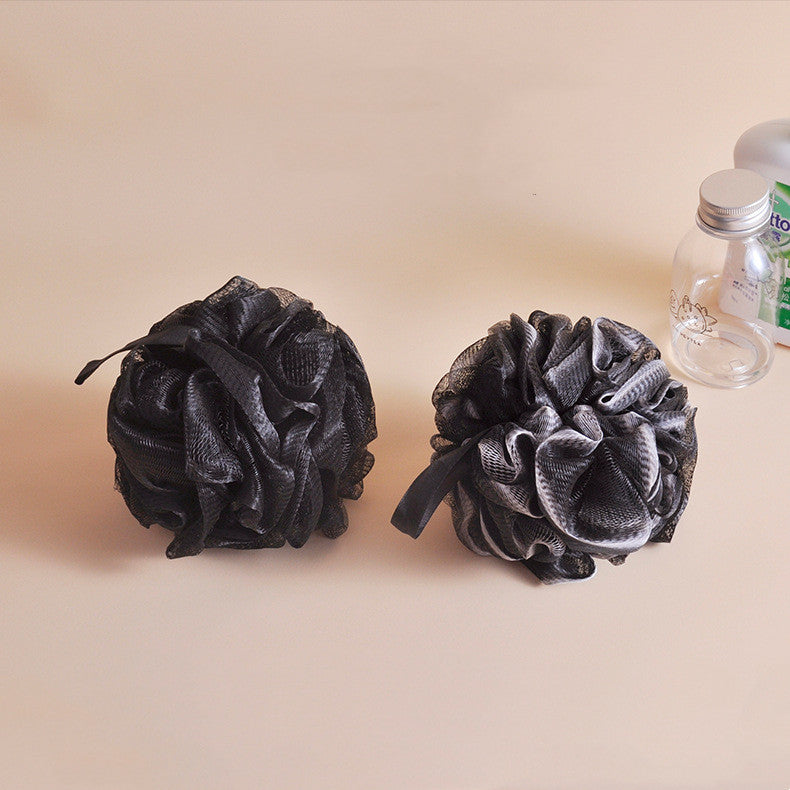 Men's Black Bamboo Charcoal Shower Ball - Home Bathroom Accessory