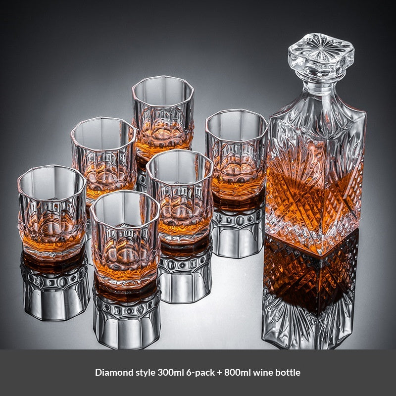 Premium Whiskey Glass and Decanter Set - Multiple Styles & Designs