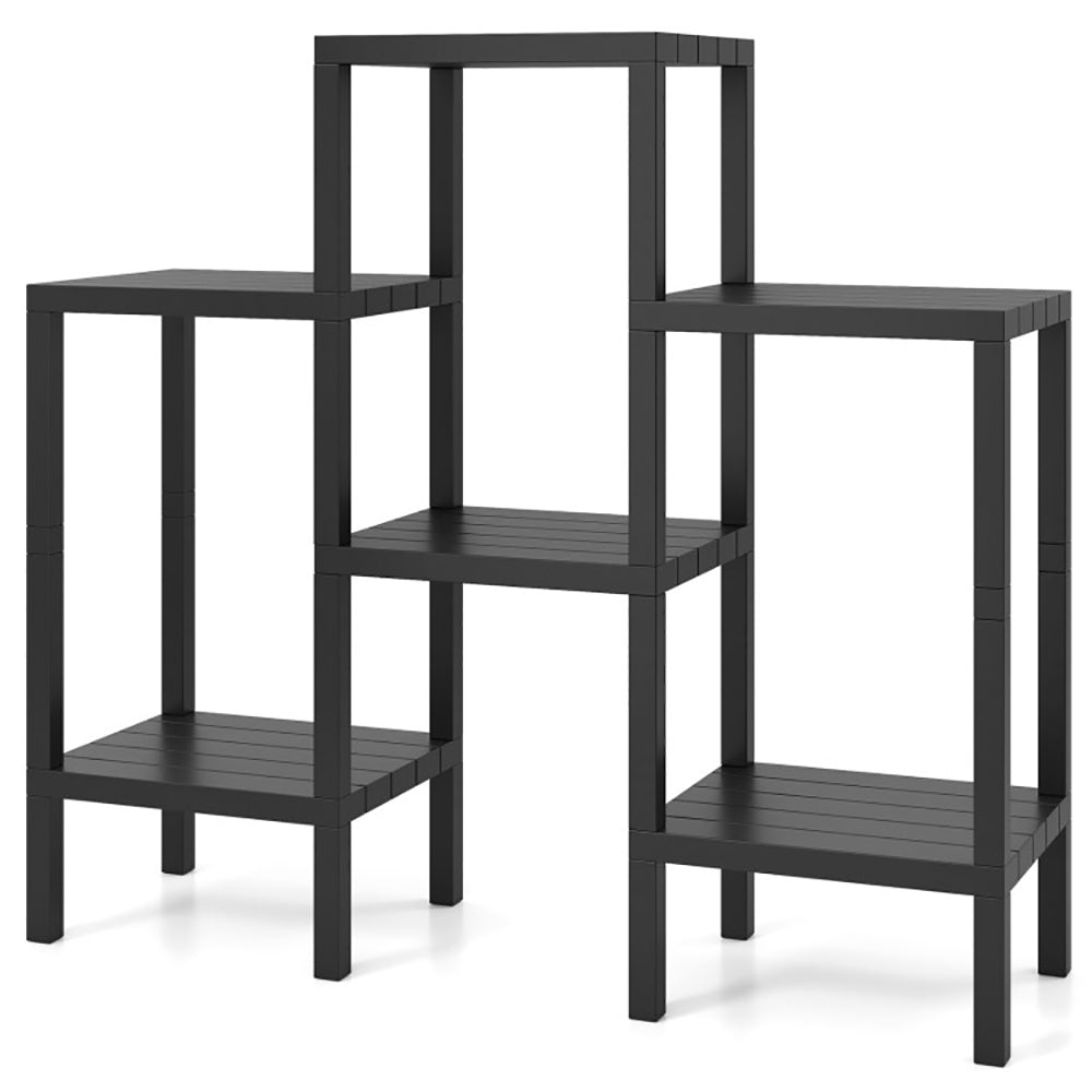 6 Tier Plastic Modular Storage Shelves For Living Room And Kitchen