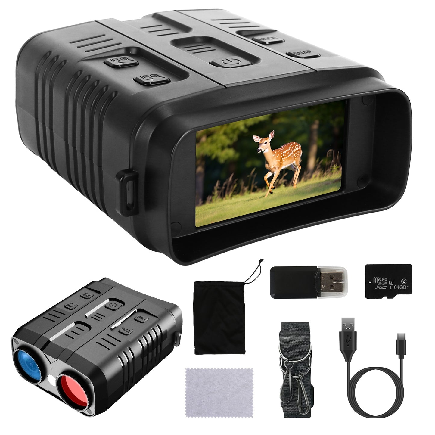 4K Night Vision Goggles with 10X Zoom & 2624ft Range