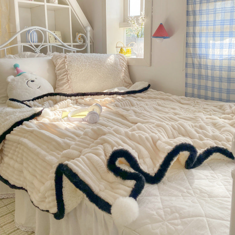 Multi-Size Soft Polar Fleece Blanket for All Seasons - Home Bedding