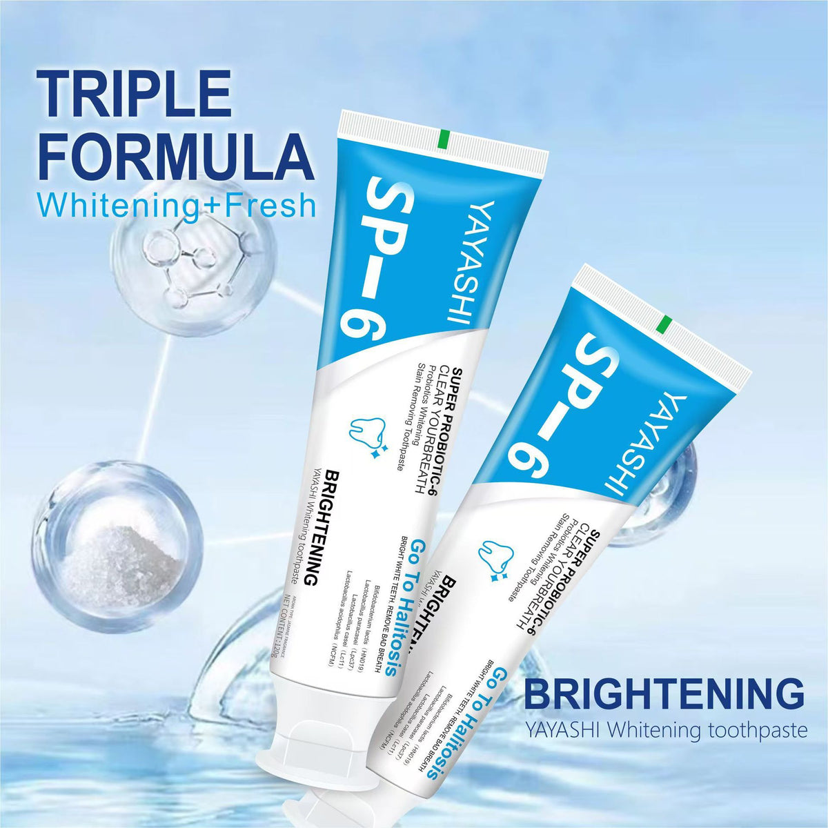 Whitening Toothpaste Blue 120g - Oral Care for Bright Teeth